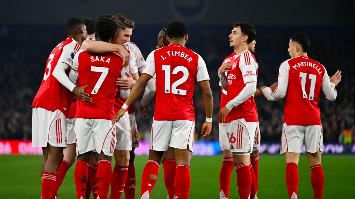 华体会体育官网app-各项赛事10场不败！阿森纳1-0布莱顿甩开曼城7分 萨卡一剑封喉